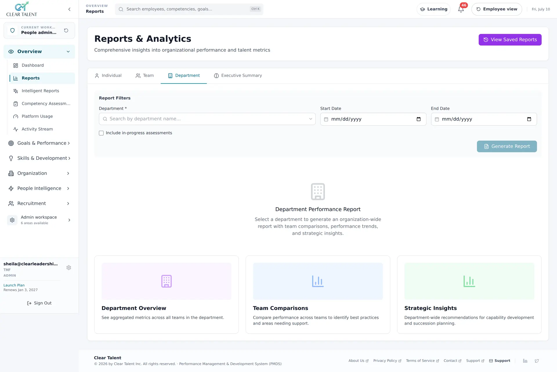 Performance Management Software for Financial Services — For Financial Services